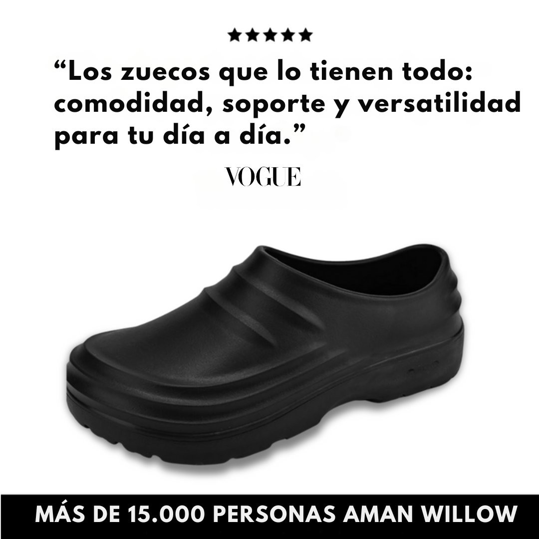 Willow – Zuecos ergonómicos unisex, cómodos y antideslizantes