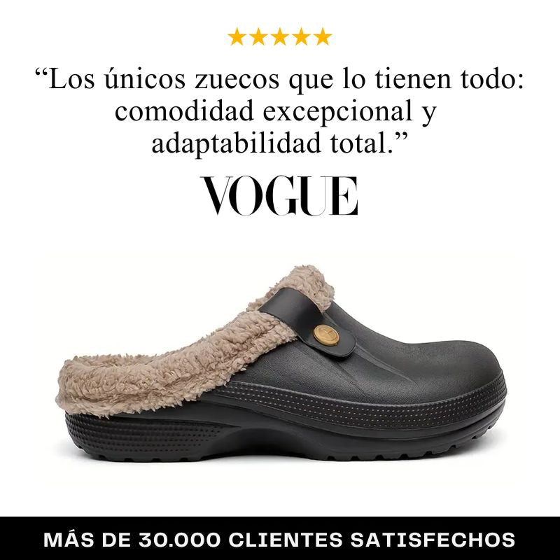 Nido - Zuecos unisex, cálidos y antideslizantes con forro de felpa EVA
